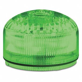 FEDERAL SIGNAL Beacon Warning Sounder Light Green LED, 436M33