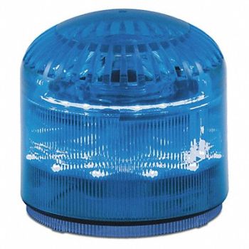 FEDERAL SIGNAL Beacon Warning Sounder Light Blue LED, 436M36