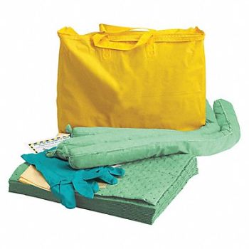 CONDOR Spill Kit Bag Chemical Hazmat 5 gal., 436M95