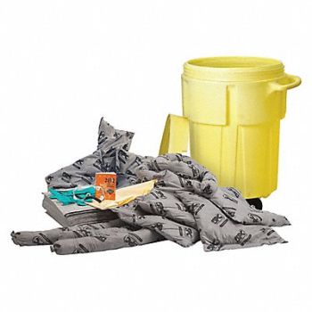BRADY SPC ABSORBENTS Spill Kit Drum Chemical/Hazmat 38 gal., 436M99