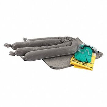 BRADY SPC ABSORBENTS Spill Kit Bag Universal 3 gal 18 H, 436N02