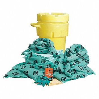 BRADY SPC ABSORBENTS Spill Kit Drum Chemical/Hazmat 75 gal., 436N07