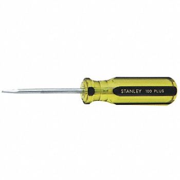 STANLEY Slotted Screwdriver 3/16 in, 437H94