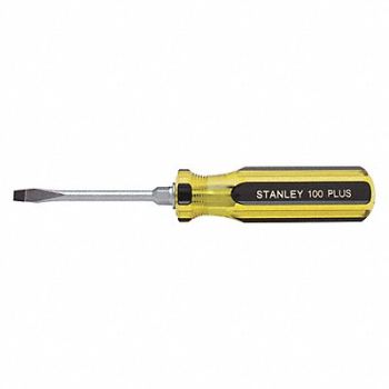 STANLEY Non-Mag Slotted Screwdriver 3/16 in, 437H96