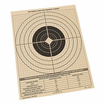 RITE IN THE RAIN Shooting Range 25m Target Paper PK100, 437J02