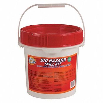 SPILL MAGIC Biohazard Spill Kit Size 1.25 gal., 437J89