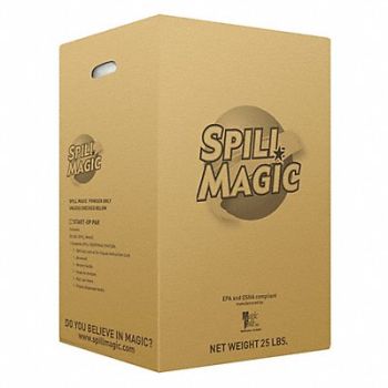 SPILL MAGIC Absorbent Powder Universal Size 25 lb., 437J90