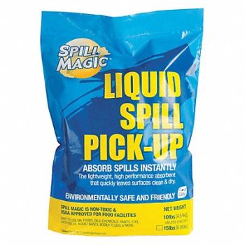 SPILL MAGIC Absorbent Powder Universal Size 10lb., 437J92