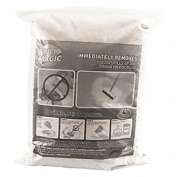 SPILL MAGIC Absorbent Powder 12 oz Container PK12, 437J96