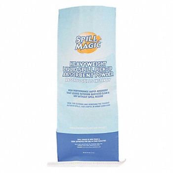 SPILL MAGIC Absorbent Powder Oil-Based Liquids, 437J97