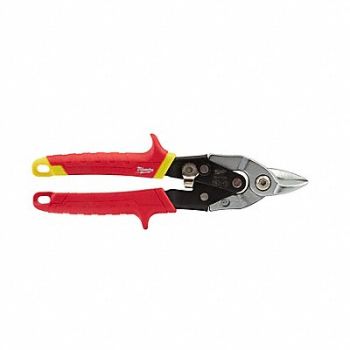 MILWAUKEE Bulldog Snip Right 4-1/2 Cutting Length, 437K27