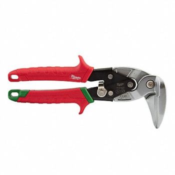 MILWAUKEE Aviation Snip Right 4 Cutting Length, 437K29