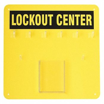 CONDOR Padlock Station Black/Yellow 14 H, 437R77