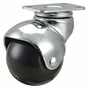 GRAINGER APPROVED Standard Plate Caster Swivel 75 lb., 437V29