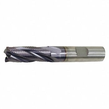 CLEVELAND Sq. End Mill Single End Cobalt 1-1/4, 437W37