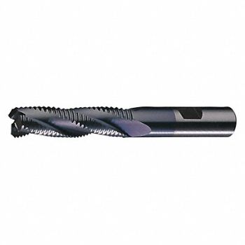 CLEVELAND Sq. End Mill Single End Cobalt 1, 437W13