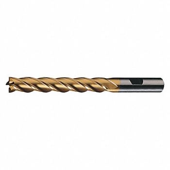 CLEVELAND Sq. End Mill Single End Cobalt 1-1/2, 437Z38