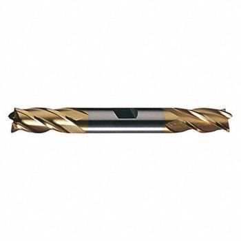 CLEVELAND Sq. End Mill Double End HSS 11/16, 438A34
