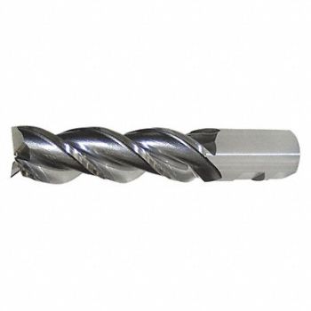 CLEVELAND Sq. End Mill Single End Pow Met 1, 438L37