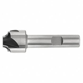 CLEVELAND Corner Rounding End Mill 1/2 Radious HSS, 438U38