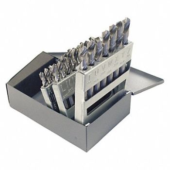 CLEVELAND Screw Machine Drill Bit Set 26pc HSS, 439K51