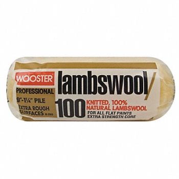 WOOSTER Lambswool 100 9inx1 1/4in Knit Roller, 43AE24