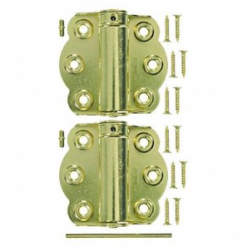 WRIGHT PRODUCTS Adjustable Hinge 2-3/4 in Brass Plate, 43CW36