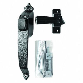WRIGHT PRODUCTS Push Button Latch Black, 43CW56