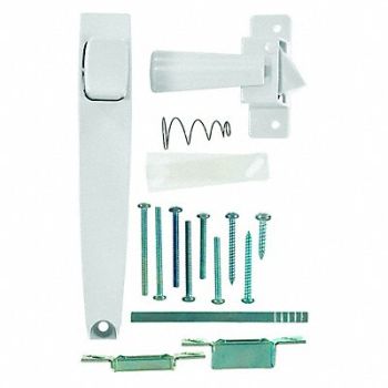 WRIGHT PRODUCTS Push Button Latch White, 43CW69