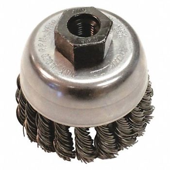 MAKITA Cup Brush Knotted Wire 1/64 Brush Dia, 55FC83