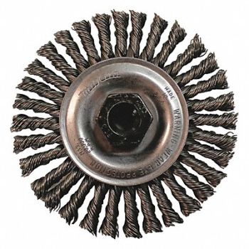 MAKITA Wire Wheel Brush Twisted Arbor Hole, 55FC89