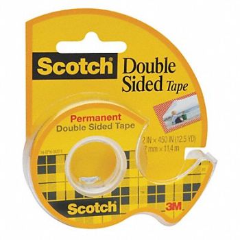 SCOTCH Double Sided Tape Permanent 1/2x450, 43FZ18