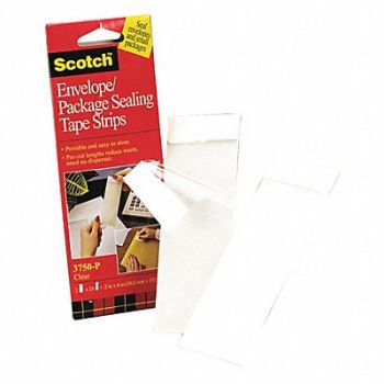 SCOTCH Sealing Tape Strips 2 x 6 in PK50, 43FZ58