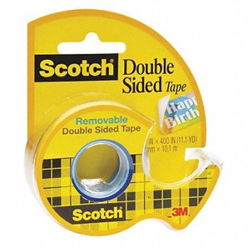 SCOTCH Double Sided Tape Removable 3/4 x 400in, 43GA11