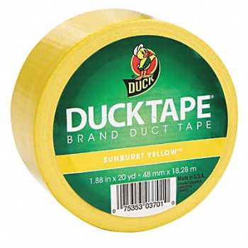 DUCK Duct Tape 1.88 in.x20 yd. Yellow, 43GC06