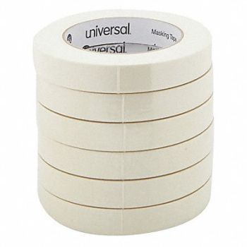 UNIVERSAL Masking Tape 0.75 in x 60 yd. PK6, 43GC38