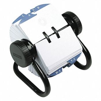 ROLODEX Open Rotary Card File 500 Card Black, 43KH89