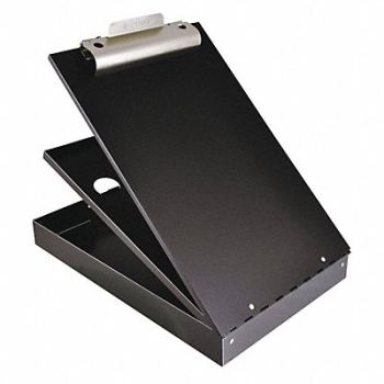 SAUNDERS Clipboard Aluminum Storage 1 in Black, 43KJ04