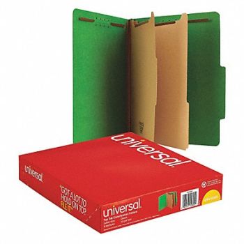 UNIVERSAL Classification Folder Letter Green PK10, 43KP35