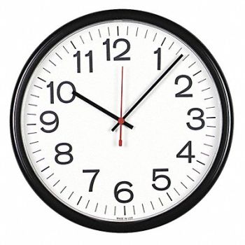 UNIVERSAL Indoor/Outdoor Clock 13.5 Black, 43KR30