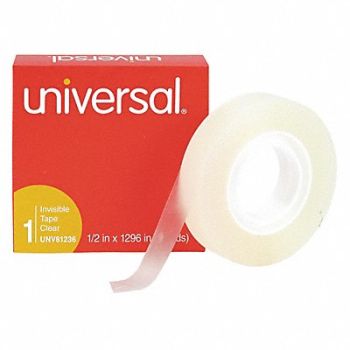 UNIVERSAL Invisible Tape 1/2 x1296 1 Core PK12, 43KR33