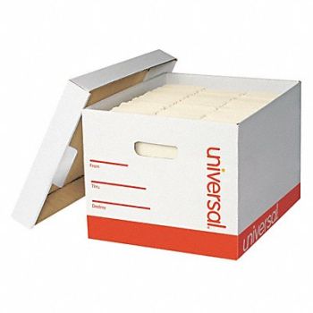 UNIVERSAL Storage Box Lid 12x15x10 White PK12, 43KT06