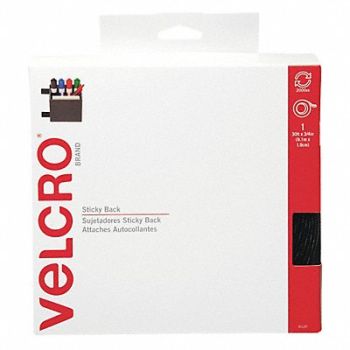 VELCRO BRAND Sticky Back Fstnr Disp .75 x30ft Blk, 43KU43