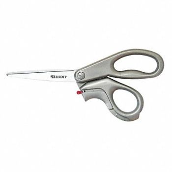 WESTCOTT EZ-Open Scissors/Box Cutters 8 Gray, 43KW13
