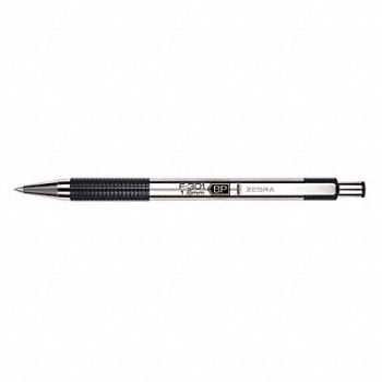 ZEBRA F-301 Ballpoint Pen Black Bold PK12, 43LC62