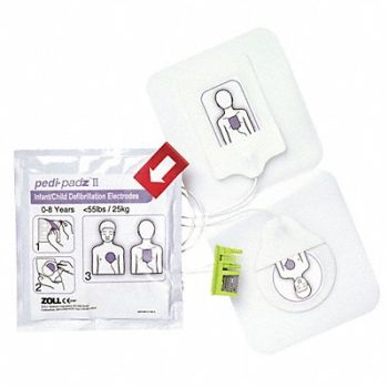 ZOLL Pedi-padz II Defibrillator Pads Kid 2yr, 43LD24