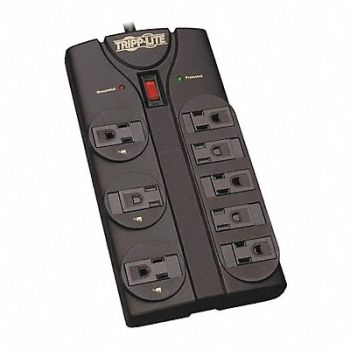TRIPP LITE Surge 8 Outlet 8ft cord 1440J Black, 43LH59
