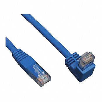 TRIPP LITE Cat6 Cable Right Angle RJ45 Blue 10ft, 43LU53