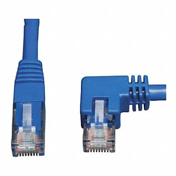 TRIPP LITE Cat6 Cable Right Angle RJ45 Blue 10ft, 43LU55