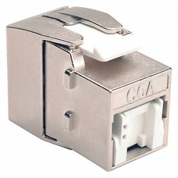 TRIPP LITE Keystone Jack Shielded Cat6a Cat6a Gray, 43LU71